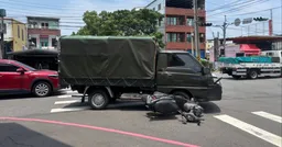 新／漢光意外！軍用貨車撞機車 苗栗36歲男受傷